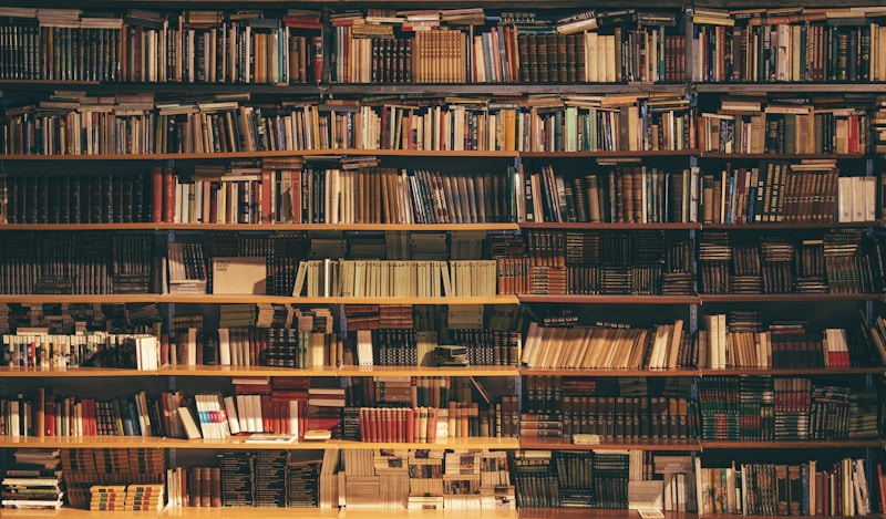 Rows of published books